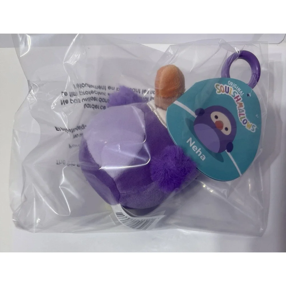 Squishmallows 3.5inch Neha the Dodo CLIP ON Plush Toy Stuffed Animal NEW Tags